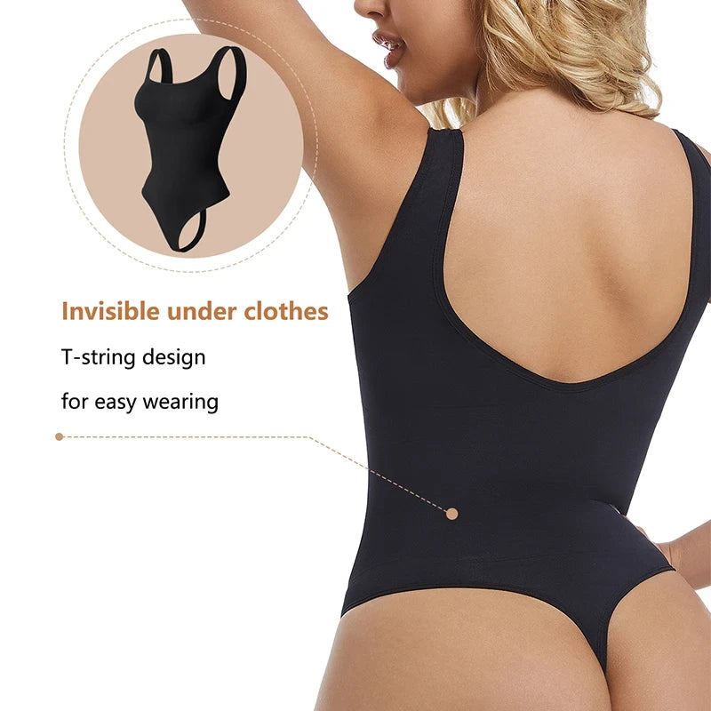 Tummy Control Thong Bodysuit