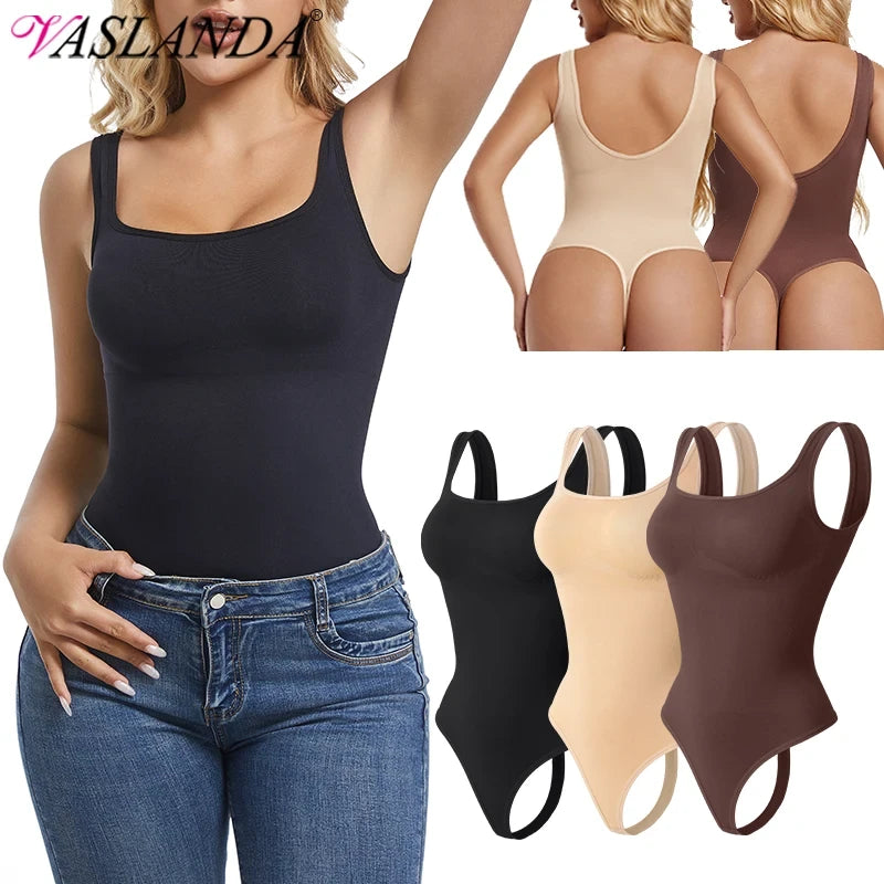 Tummy Control Thong Bodysuit