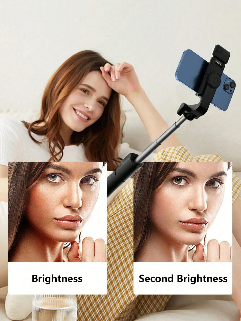 Selfie Stick Tripod LED