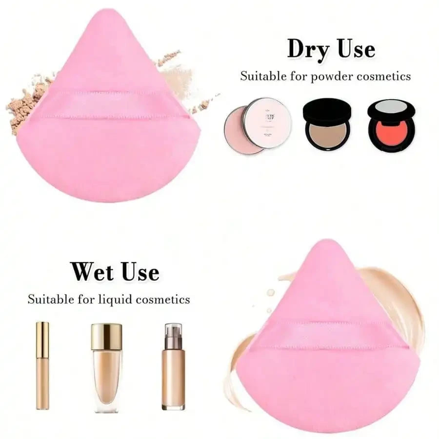 Triangle Velvet Powder Puff