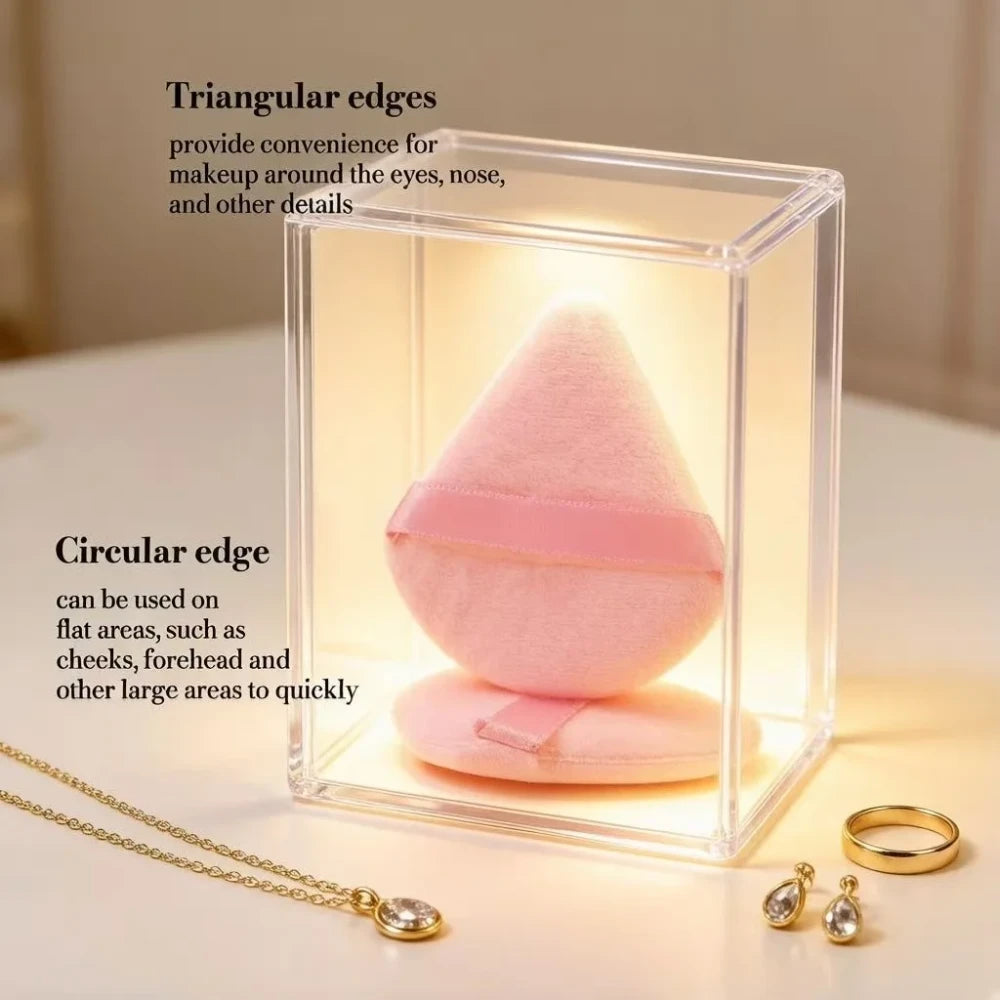Triangle Velvet Powder Puff