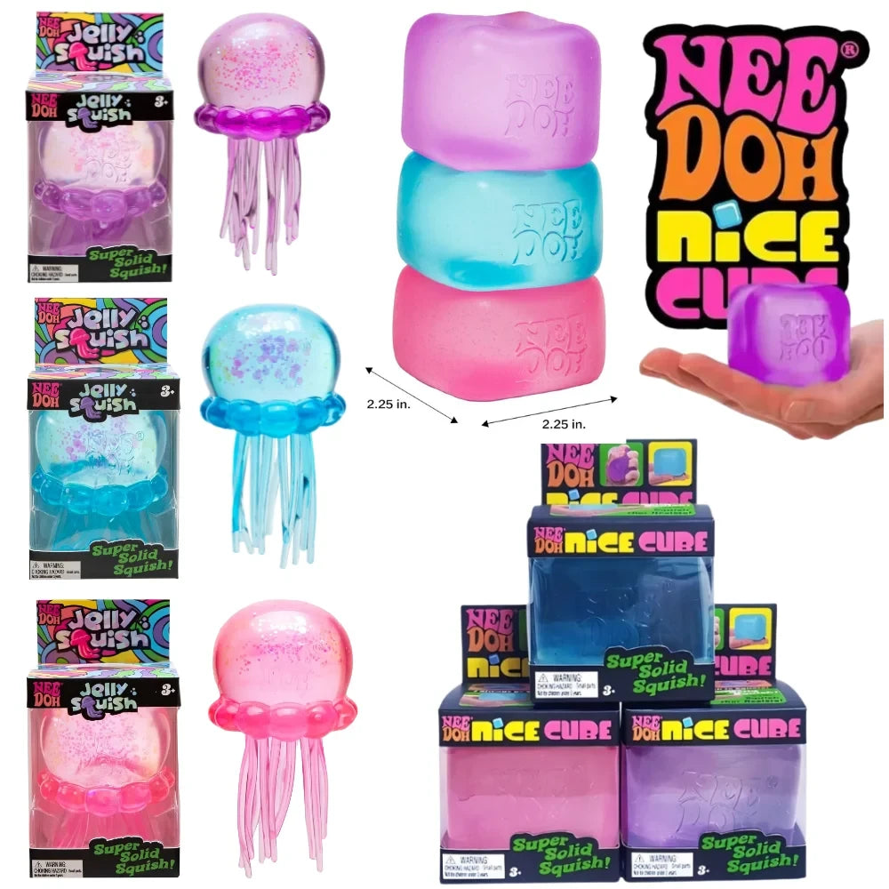 Jellyfish Cube Squish Toy