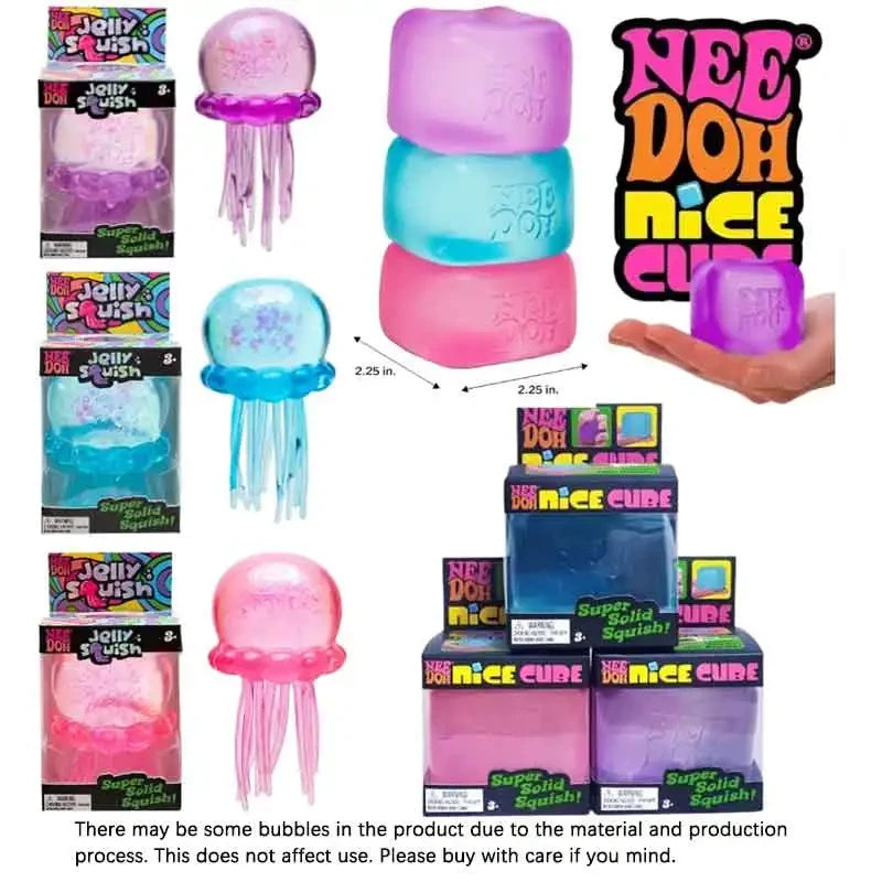 Jellyfish Cube Squish Toy