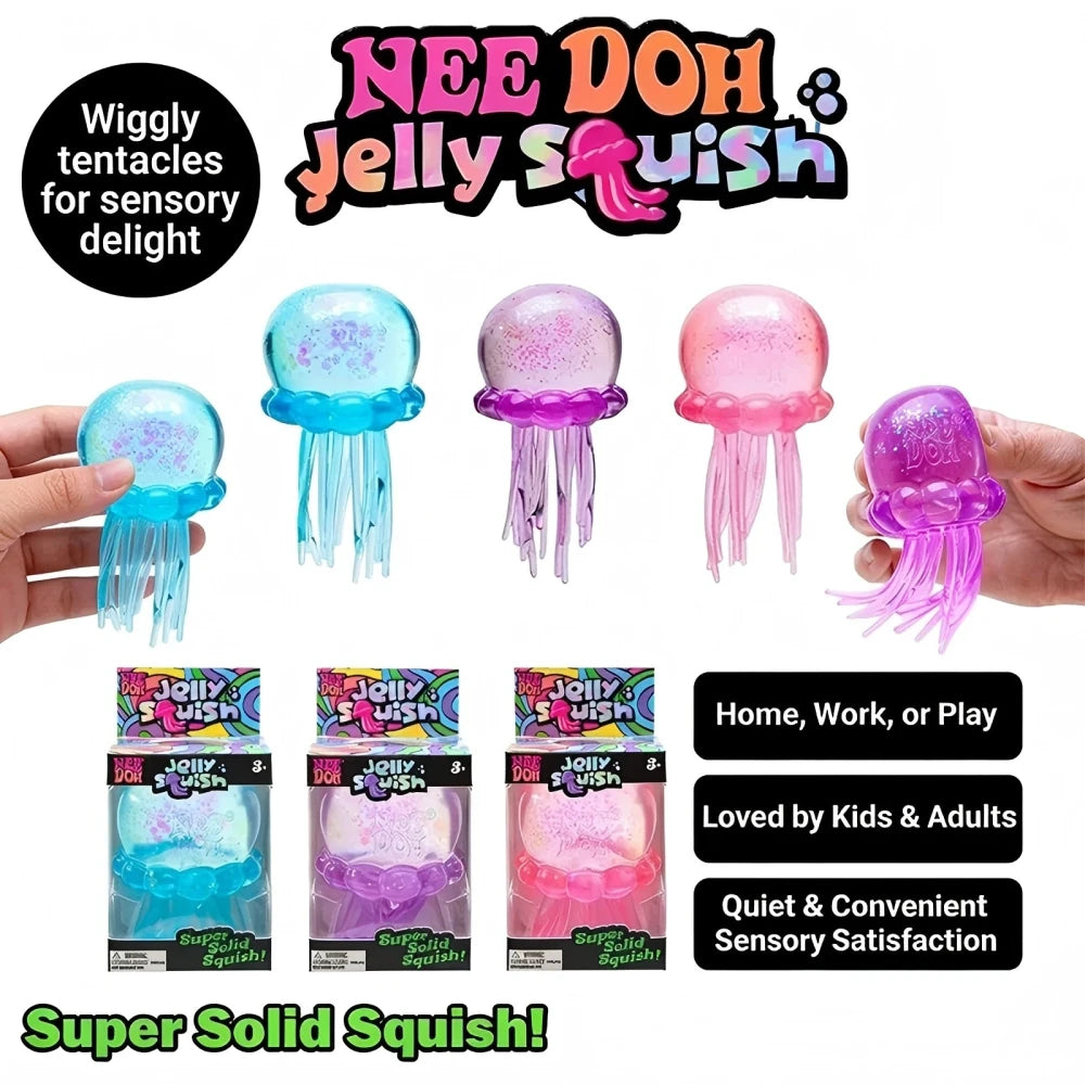 Jellyfish Cube Squish Toy